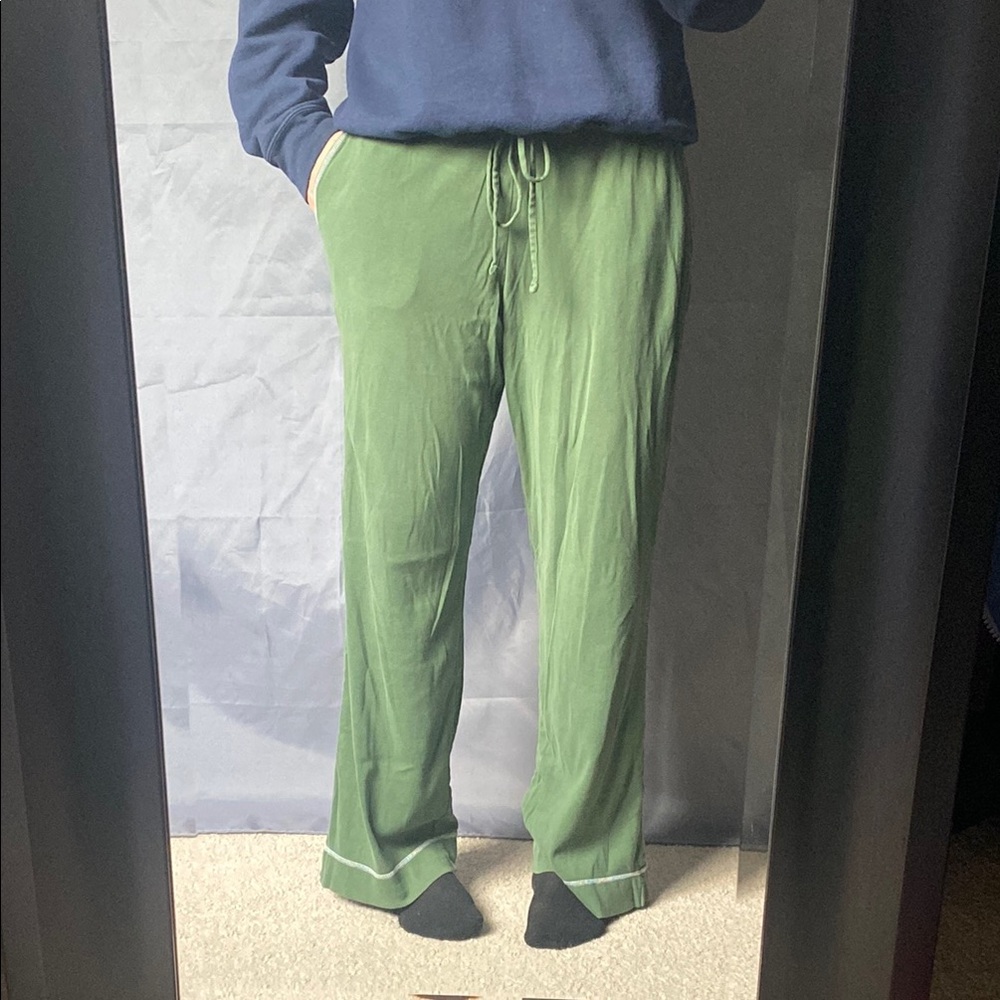 Vintage American Eagle Low Rise Medium 100% Cotton Green Casual Pants